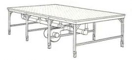 Air Flotation Table - Phillocraft Pow-R-Pax Air-Tex Table